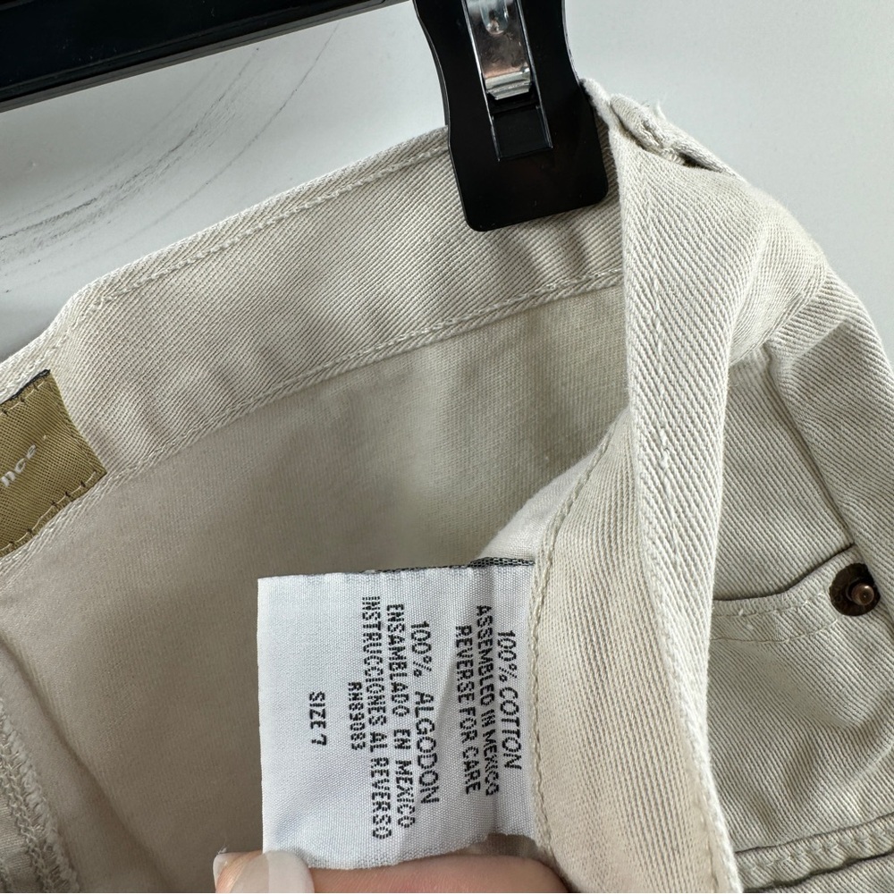 Lee Life Energy & Essence Light Beige Khaki Cargo Shorts | Women’s Size 7 - Picture 5 of 8